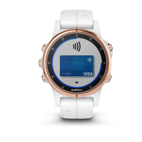 Reloj Garmin Fenix 5S PLUS SAPPHIRE WHITE WITH ROSE GOLD HARDWARE -  Bicistore Colombia